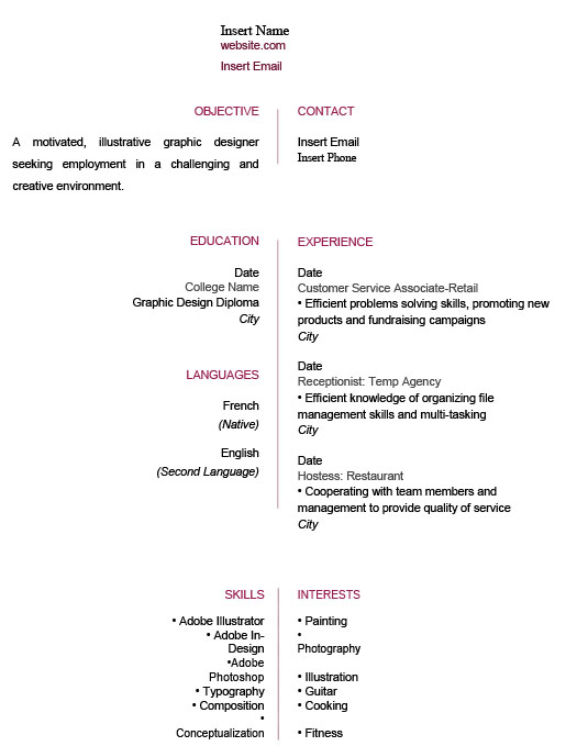 Resume Templates101 Resume Picture