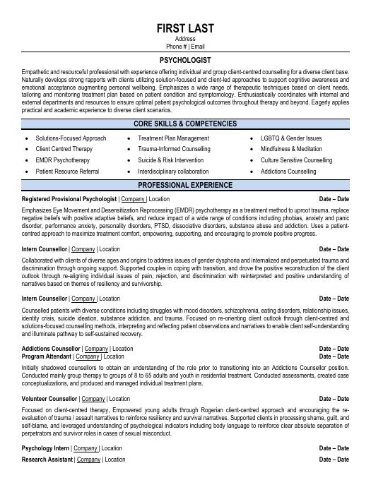 Healthcare Resume Templates, Samples & Examples | Resume Templates 101