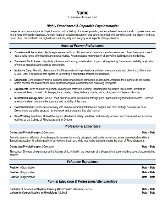 Healthcare Resume Templates, Samples & Examples | Resume Templates 101